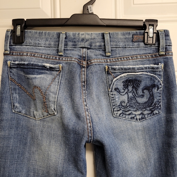 Citizens Of Humanity Denim - Citizens Of Humanity Wide leg distressed jeans